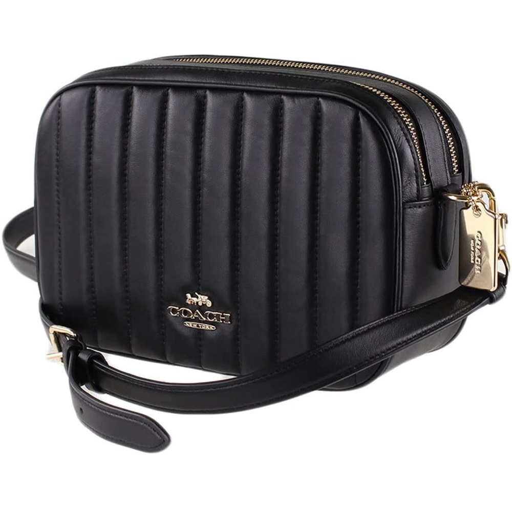 COACH Black leather Coach Jes Quilted Crossbody